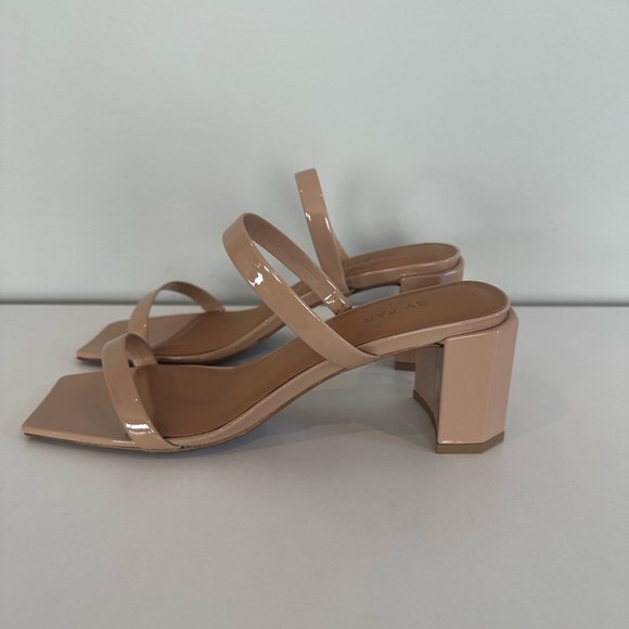 BY FAR Tanya Patent Leather Mule Heel / Nude / Multiple EU Size 38 - Picture 10 of 10